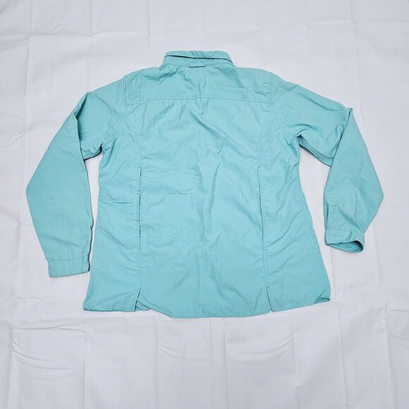 Exofficio Womens XL Fish Hiking Vented Long Sleeve Blue Shirt Insect Shield - Picture 3 of 6